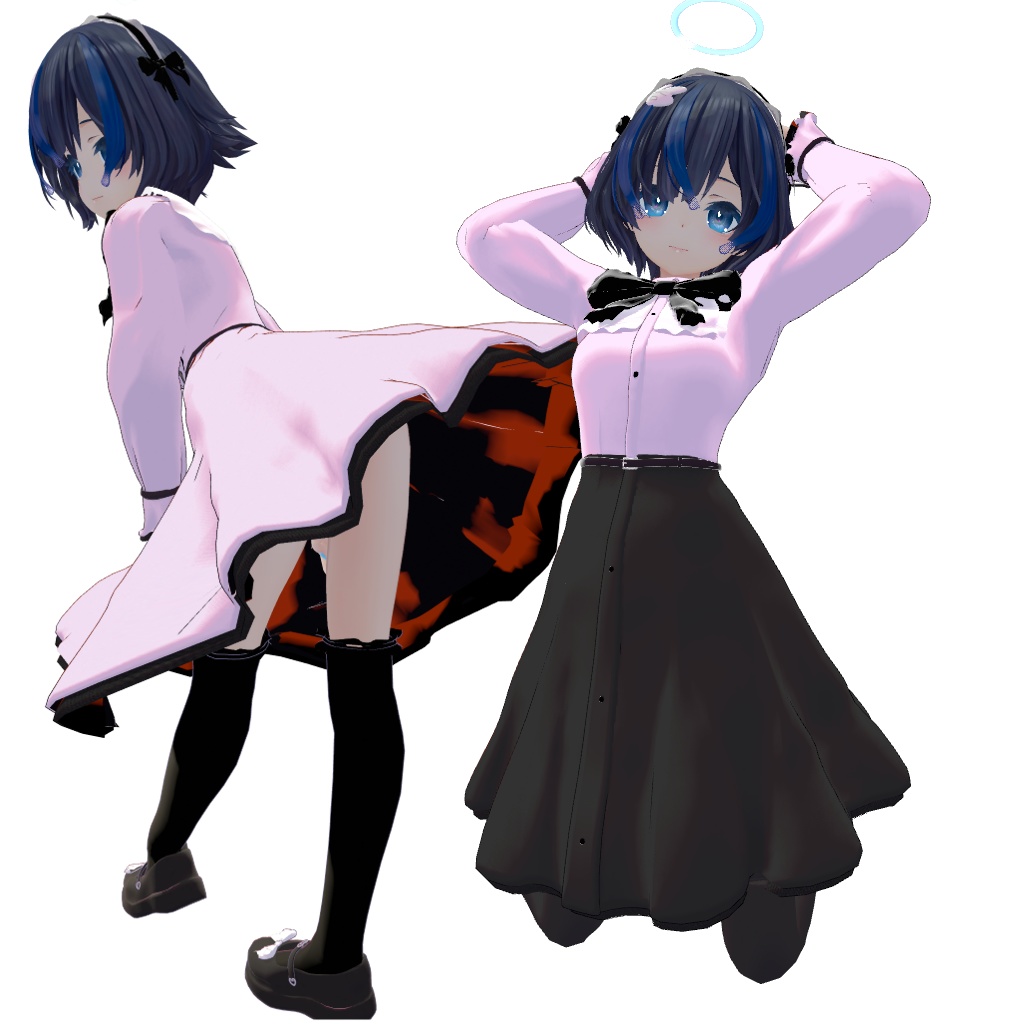 【ふんわり】ふわふわわんぴ【びしょぬれのしずくさん.VRC.地雷服.ワンピース】