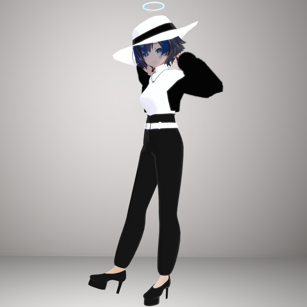 【6アバター対応.】大人コーデ【セーター.VRC.ハイウエスト】