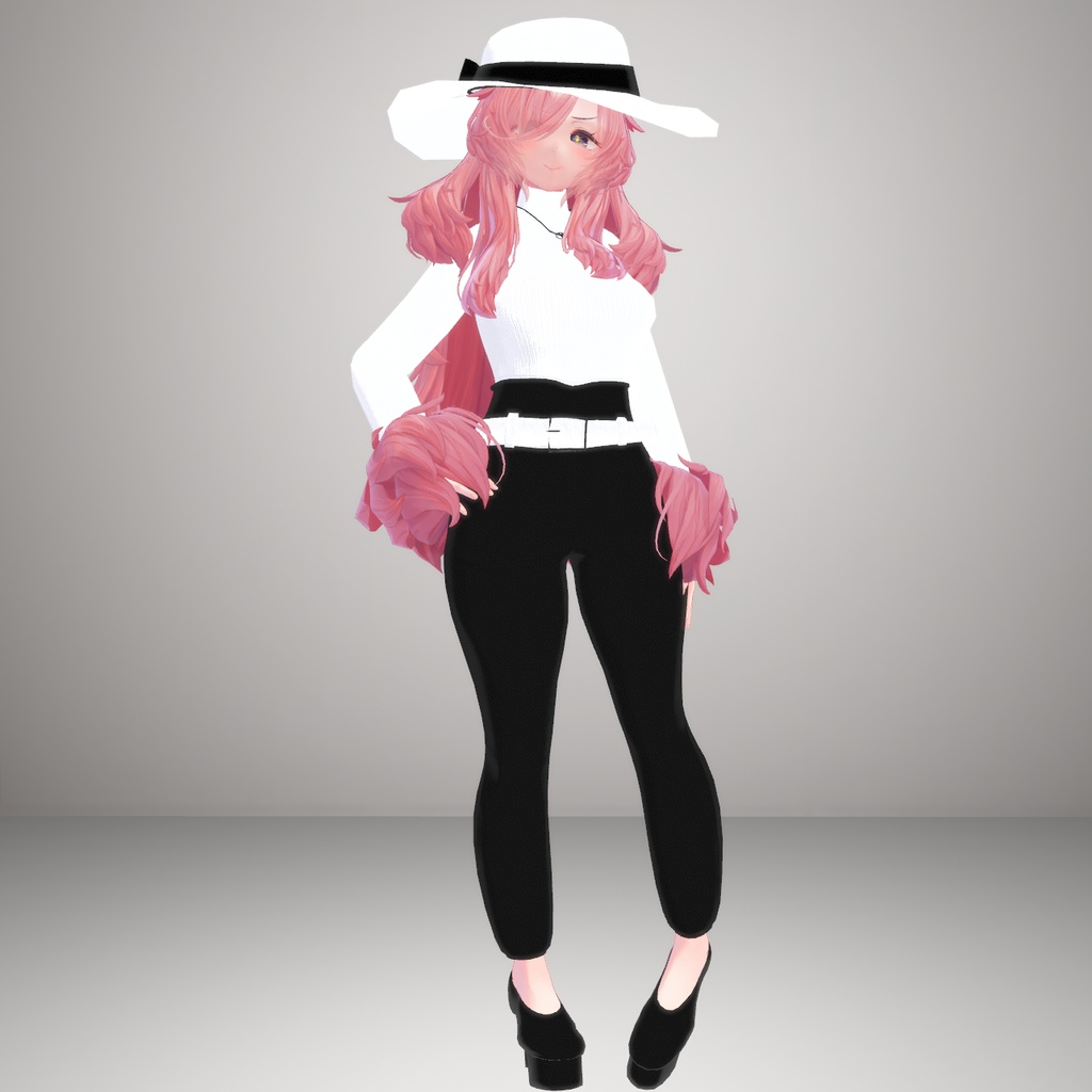 【6アバター対応.】大人コーデ【セーター.VRC.ハイウエスト】