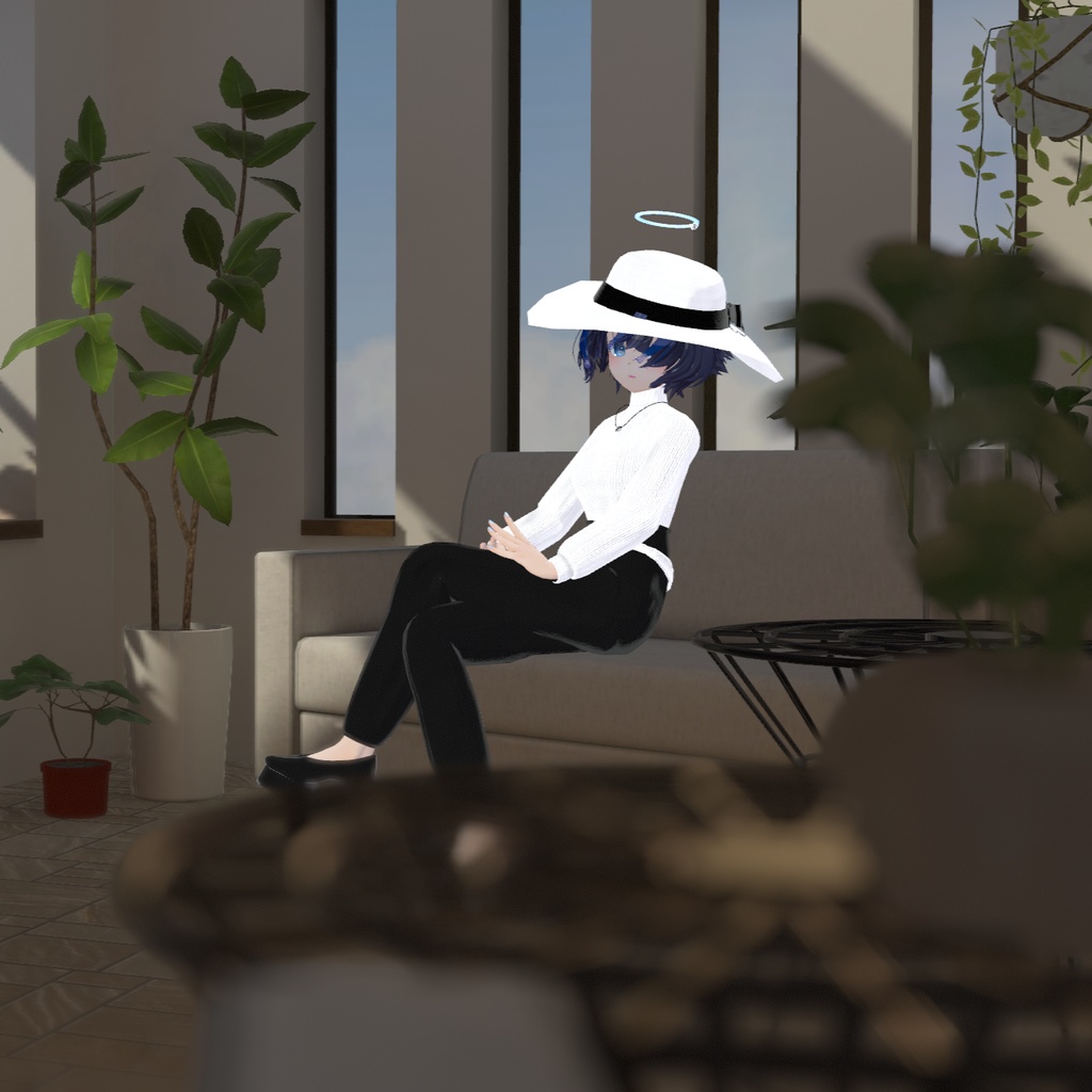 【6アバター対応.】大人コーデ【セーター.VRC.ハイウエスト】