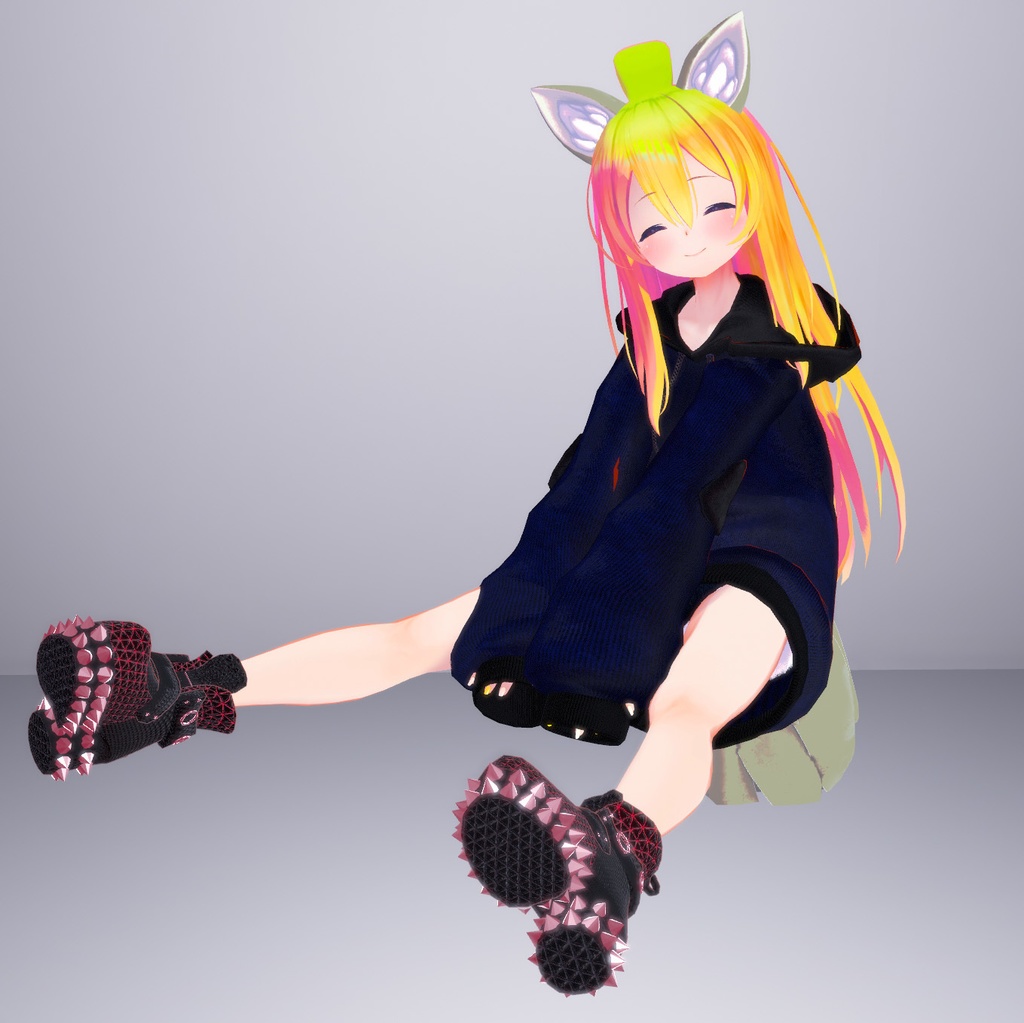 【5アバター対応】けものぱーかー【パーカー.ケモ耳.しっぽ.だぼだぼ.VRC】