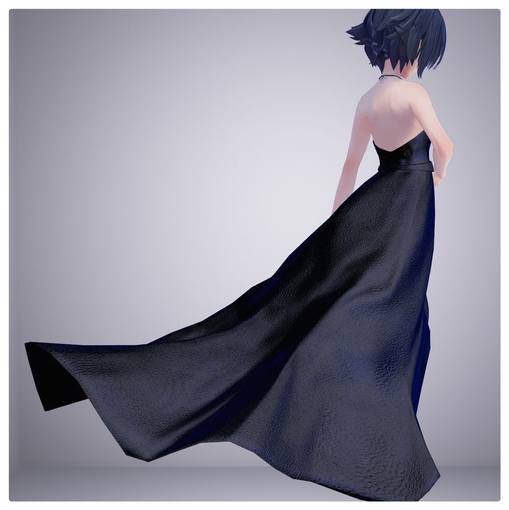 【ロングドレス】dress_set【ドレス.アクセサリー.VRC】