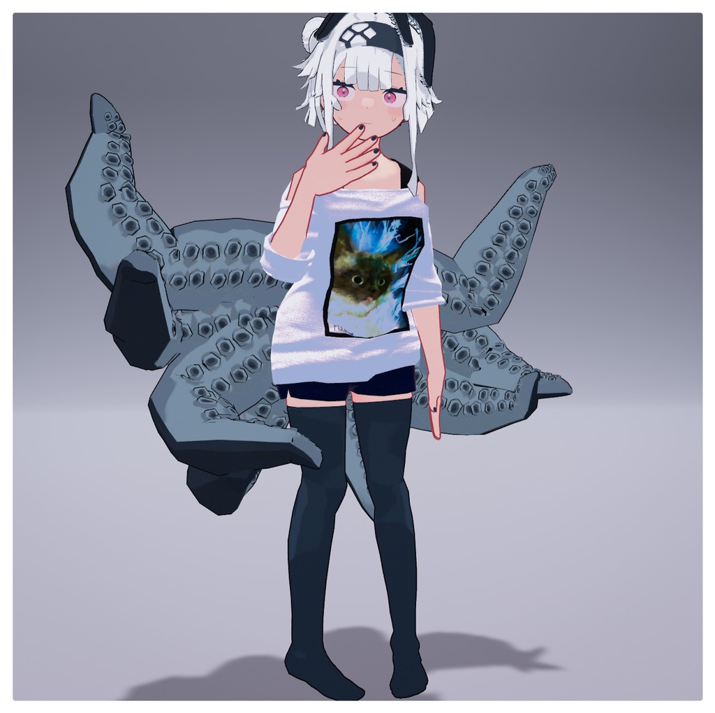 【カワイイTシャツ】hamuzo-コラボTシャツAset【T‐shirt.sneaker.glasses.】