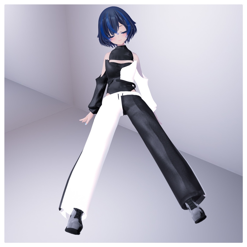 【ダブル】Asymmetry_Set【ドレスワンピース.マフラー.ジャージ..アシンメトリー】