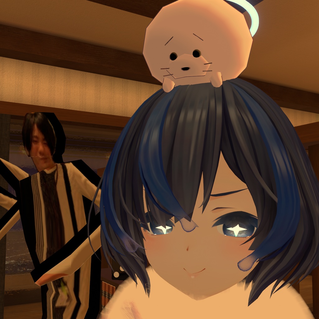 【無料】あたまにせいそくしているあざらし【VRC】