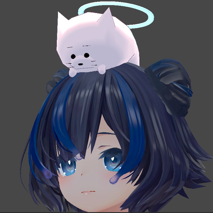 【無料】あたまにせいそくしているあざらし【VRC】