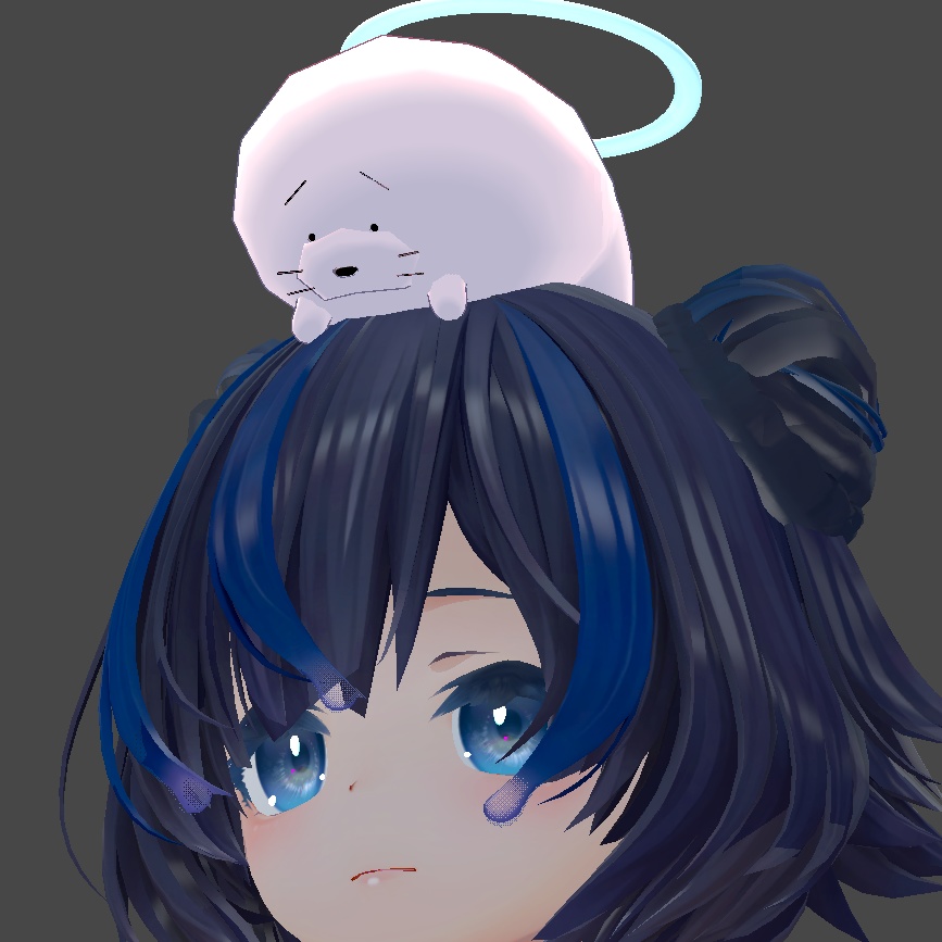 【無料】あたまにせいそくしているあざらし【VRC】