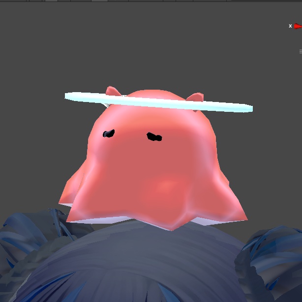 【無料】あたまにせいそくしているめんだこ【VRC】