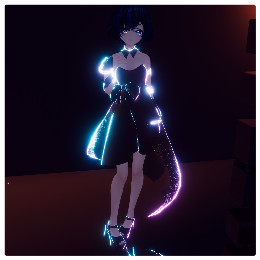 【水属性】Silky Dress【ドレス.スカート.VRC.複数対応】