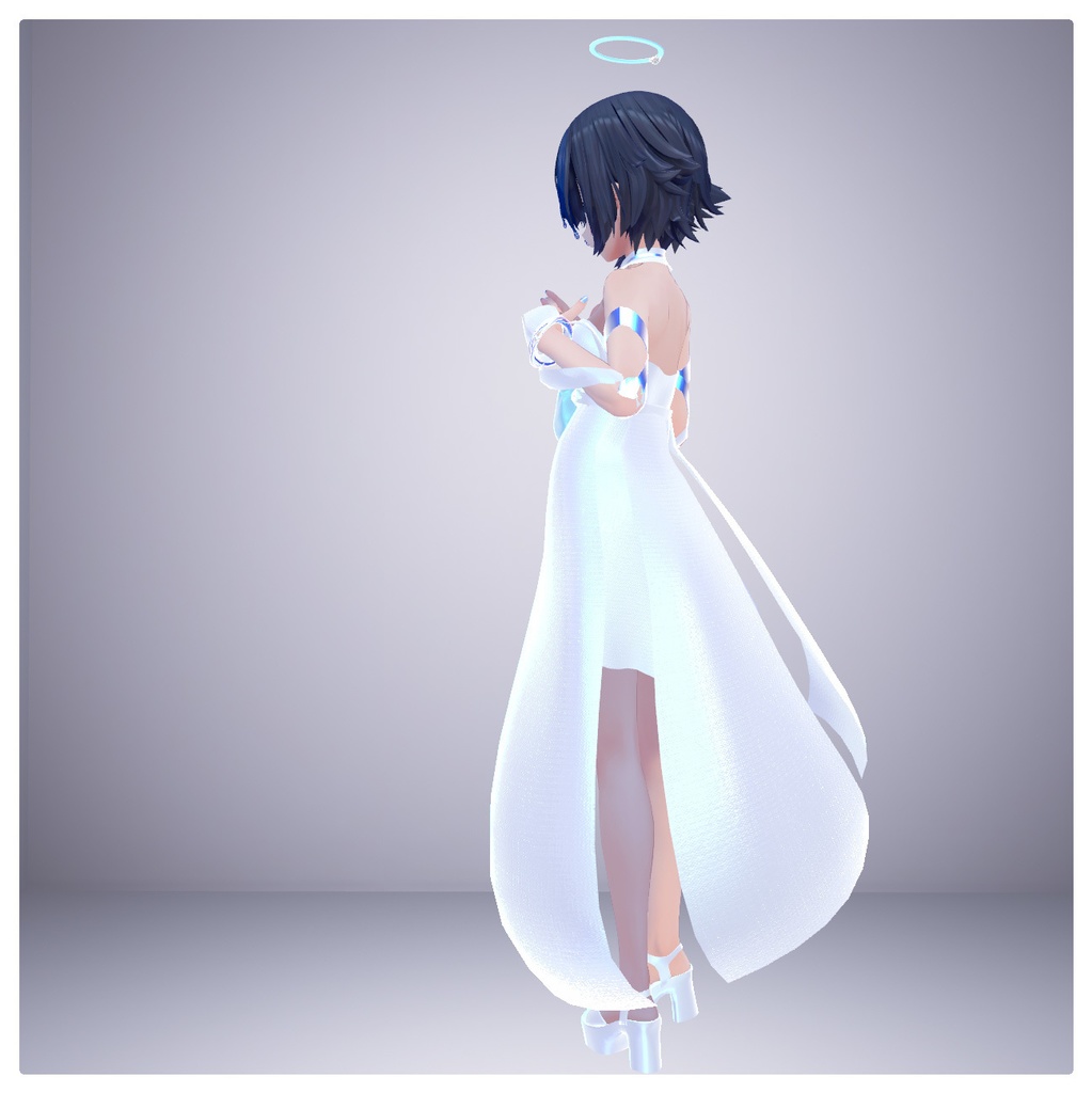 【水属性】Silky Dress【ドレス.スカート.VRC.複数対応】