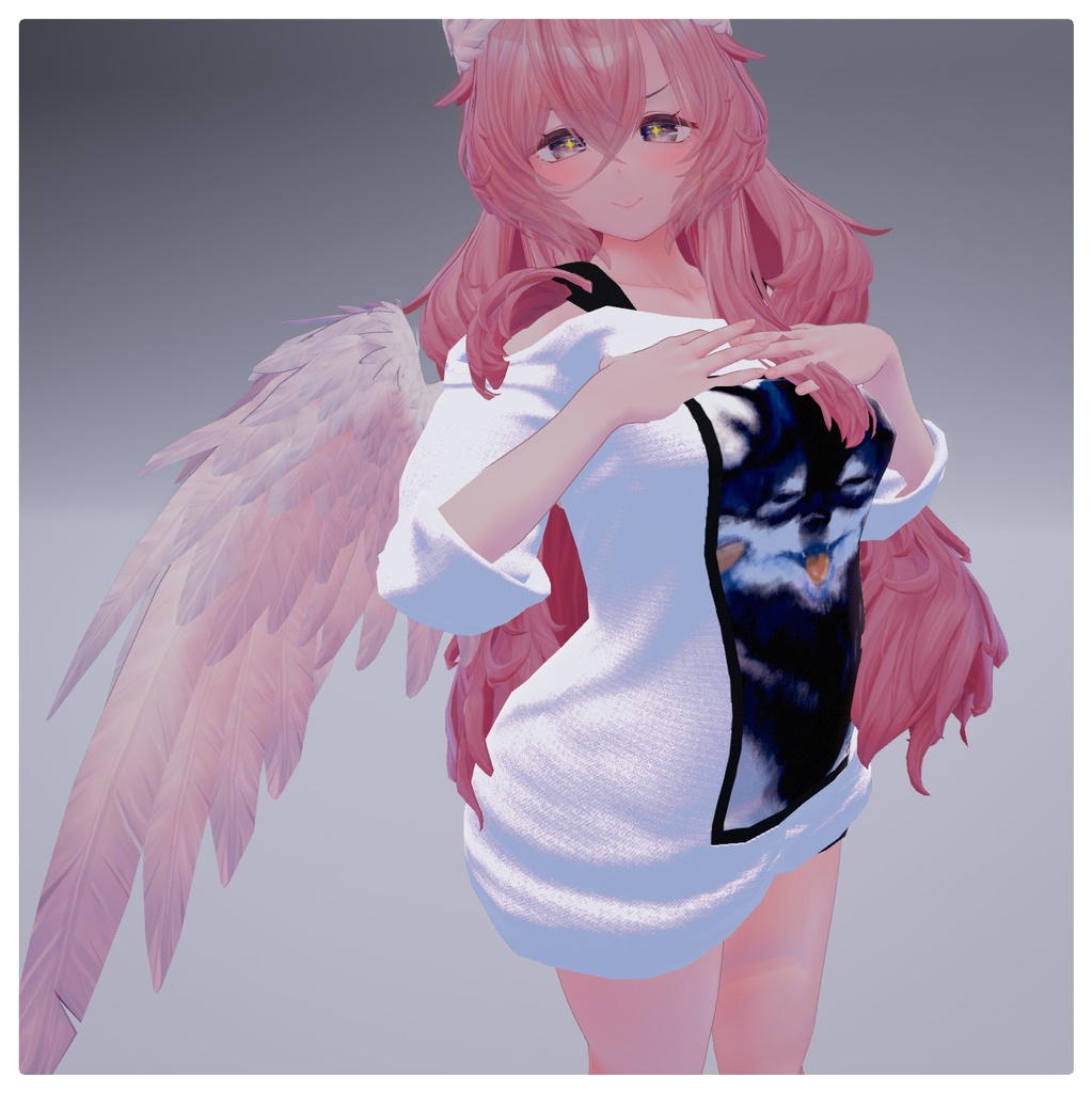 【カワイイTシャツ】hamuzo-コラボTシャツBset【T‐shirt.sneaker.glasses.VRC】