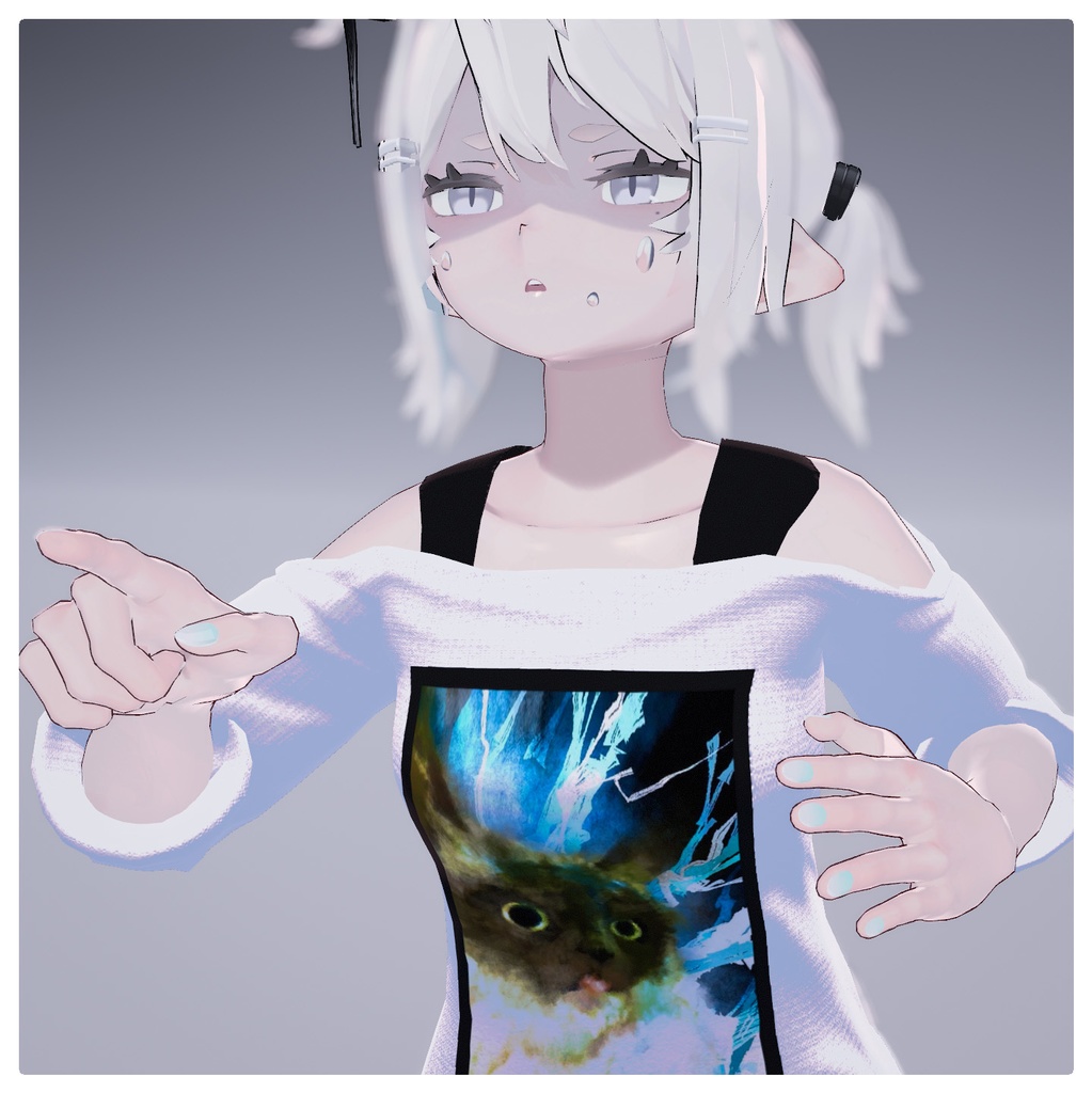 【カワイイTシャツ】hamuzo-コラボTシャツCセット【T‐shirt.sneaker.glasses.】