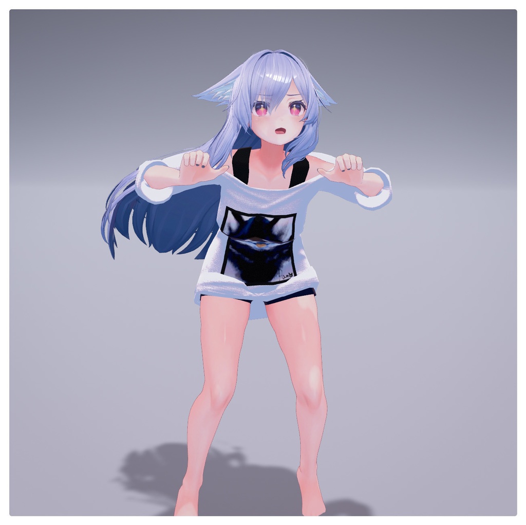 【カワイイTシャツ】hamuzo-コラボTシャツCセット【T‐shirt.sneaker.glasses.】