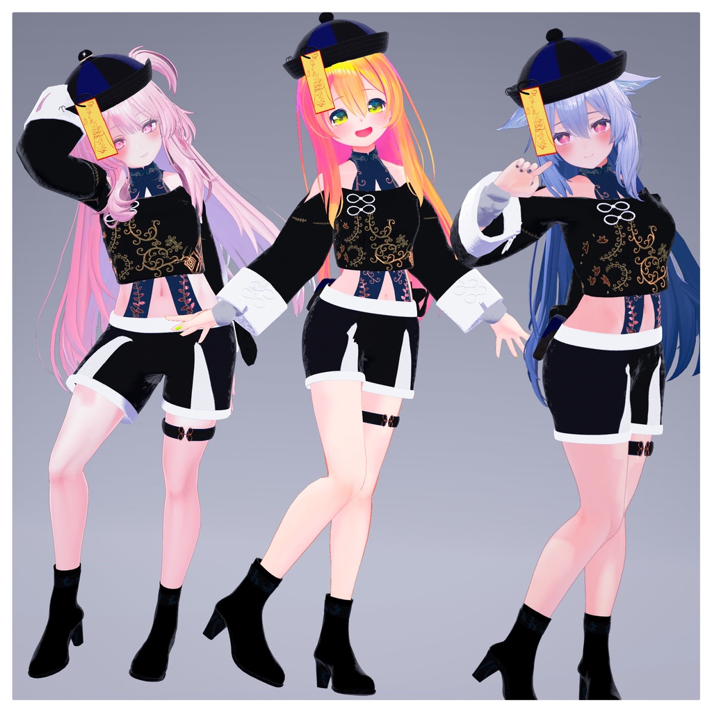 【10アバター対応】ちゃいなすたいる【VRC.衣装.チャイナ】