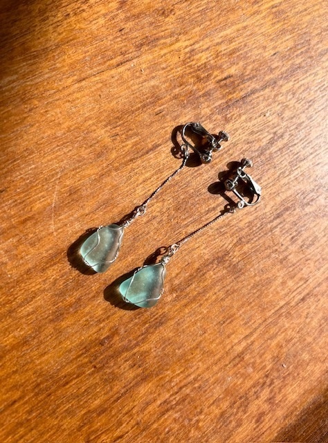 魔石のイヤリング ー白波ー