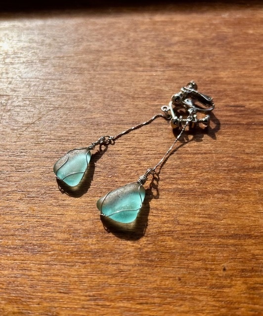 魔石のイヤリング ー白波ー