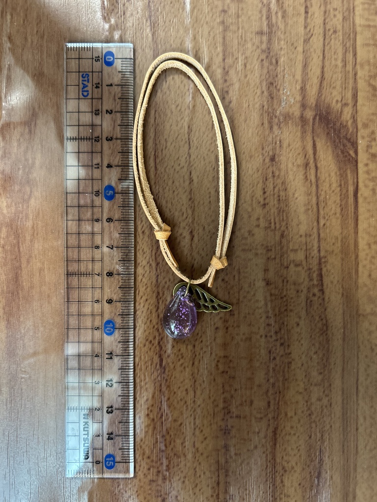 バディ用レザーアクセサリー -紫電の翼-