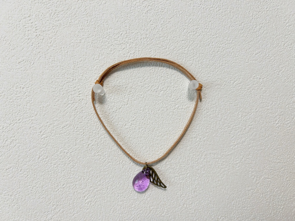 バディ用レザーアクセサリー -紫電の翼-