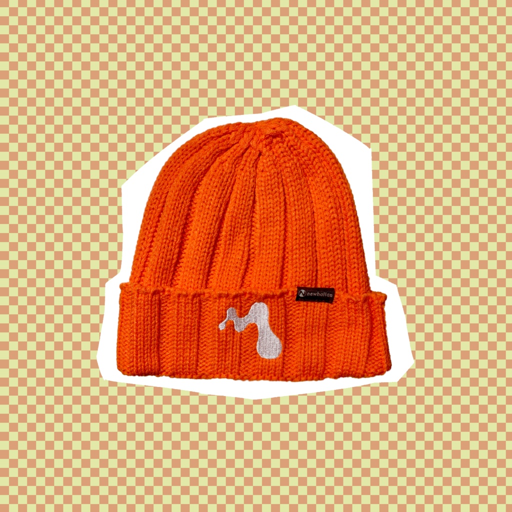 mf_works ロゴ ニットキャップ