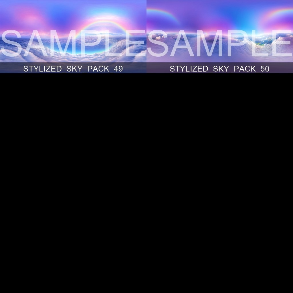 50%OFF!【Skybox】 Stylized Sky Pack 1|スタイリッシュスカイパック1(50種入り)