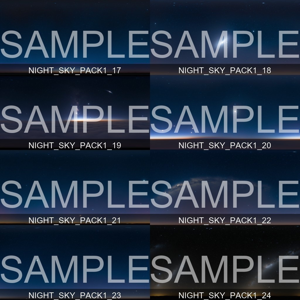 Black Friday Sale 60%% 【Skybox】 Night Sky Pack 1|ナイトスカイパック1(62種入り)