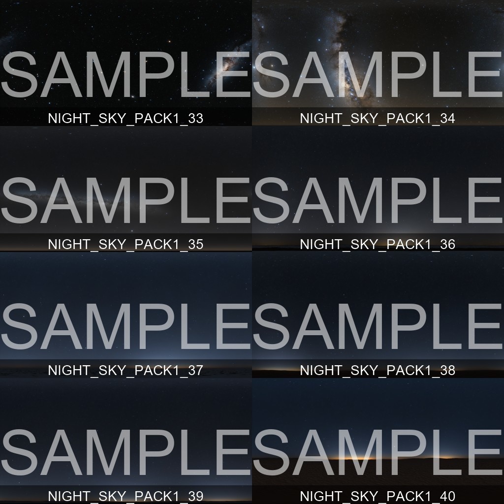 Black Friday Sale 60%% 【Skybox】 Night Sky Pack 1|ナイトスカイパック1(62種入り)