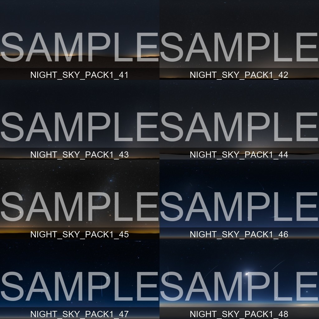 Black Friday Sale 60%% 【Skybox】 Night Sky Pack 1|ナイトスカイパック1(62種入り)