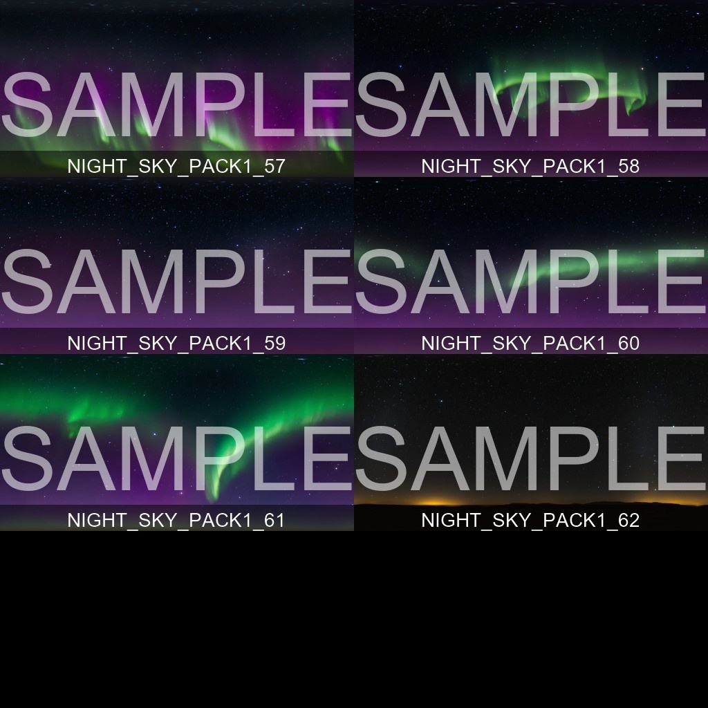 Black Friday Sale 60%% 【Skybox】 Night Sky Pack 1|ナイトスカイパック1(62種入り)