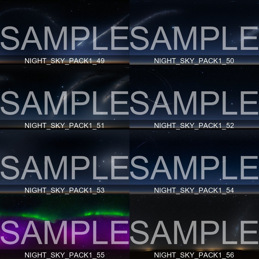 Black Friday Sale 60%% 【Skybox】 Night Sky Pack 1|ナイトスカイパック1(62種入り)