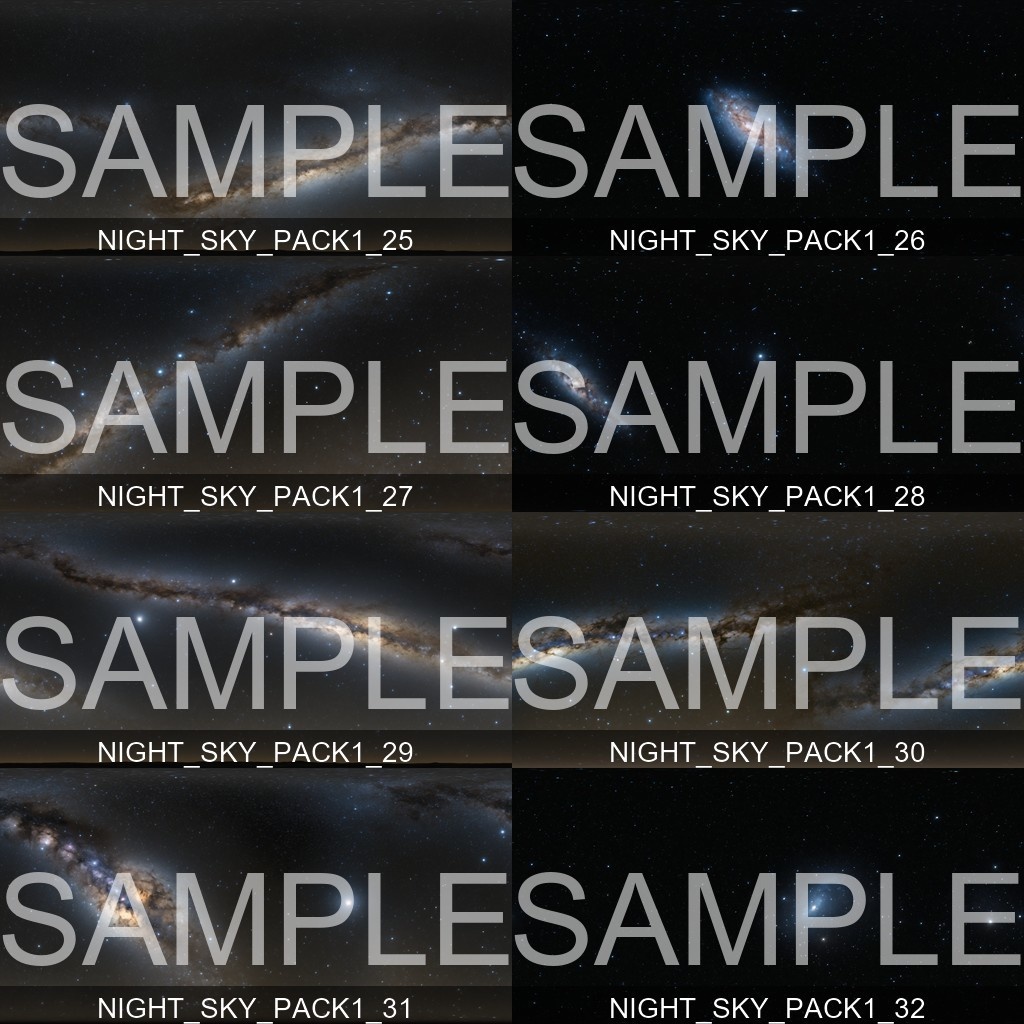 Black Friday Sale 60%% 【Skybox】 Night Sky Pack 1|ナイトスカイパック1(62種入り)