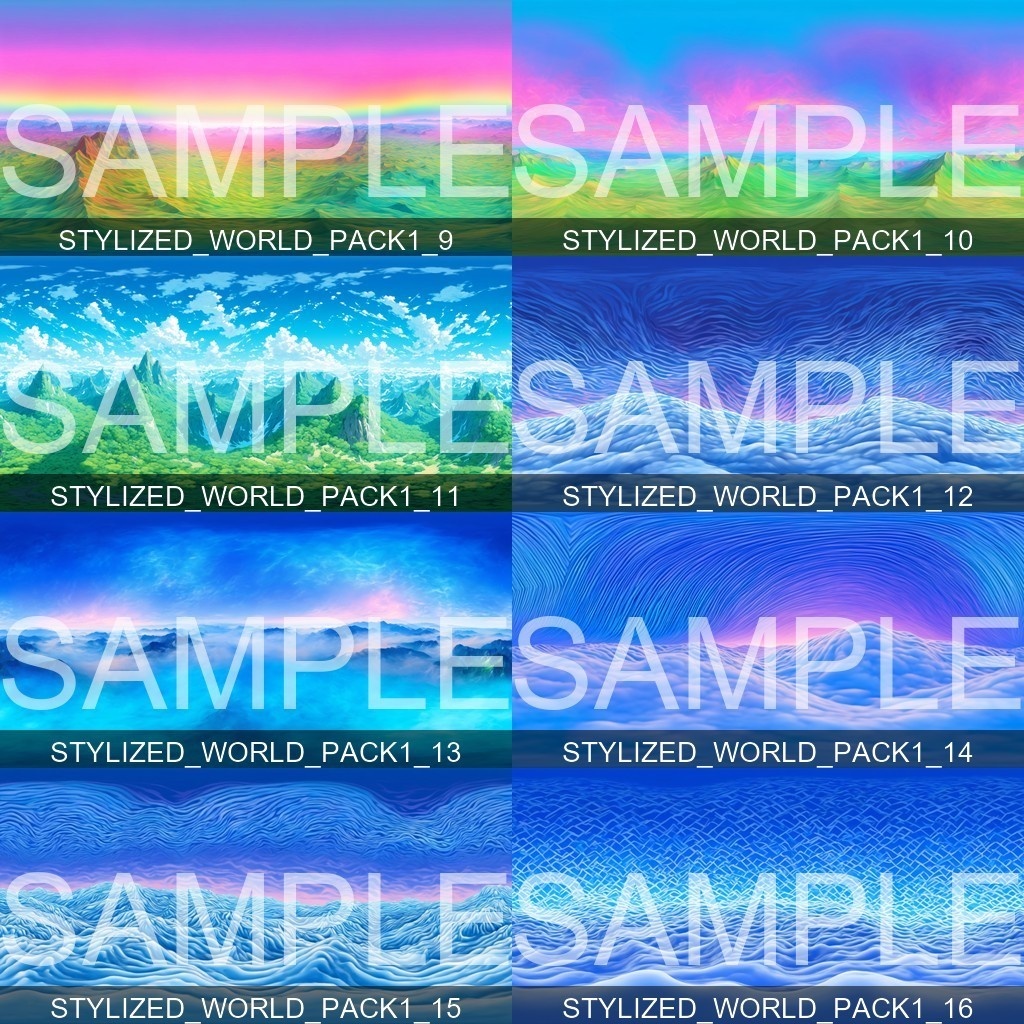 50%OFF!【Skybox】 Stylized World Pack 1|ワールドパック1(50種入り)