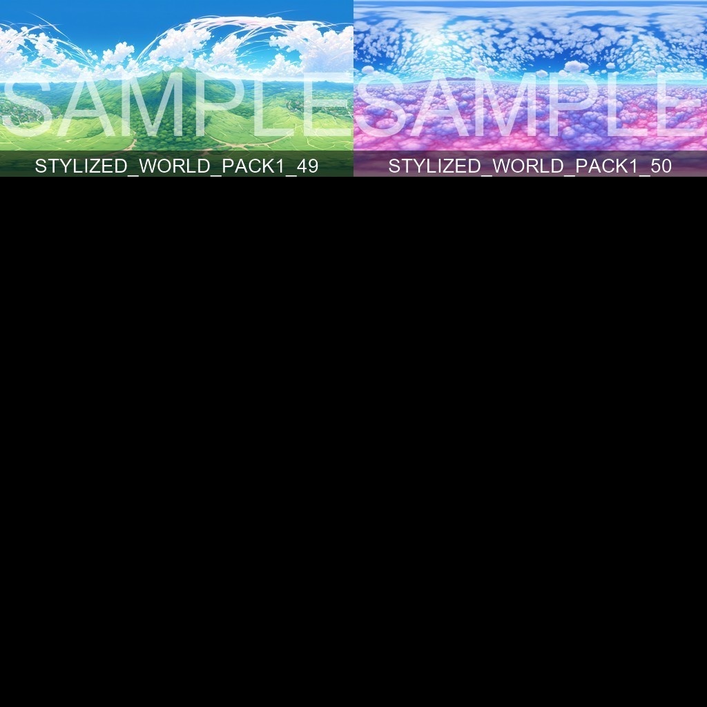 50%OFF!【Skybox】 Stylized World Pack 1|ワールドパック1(50種入り)