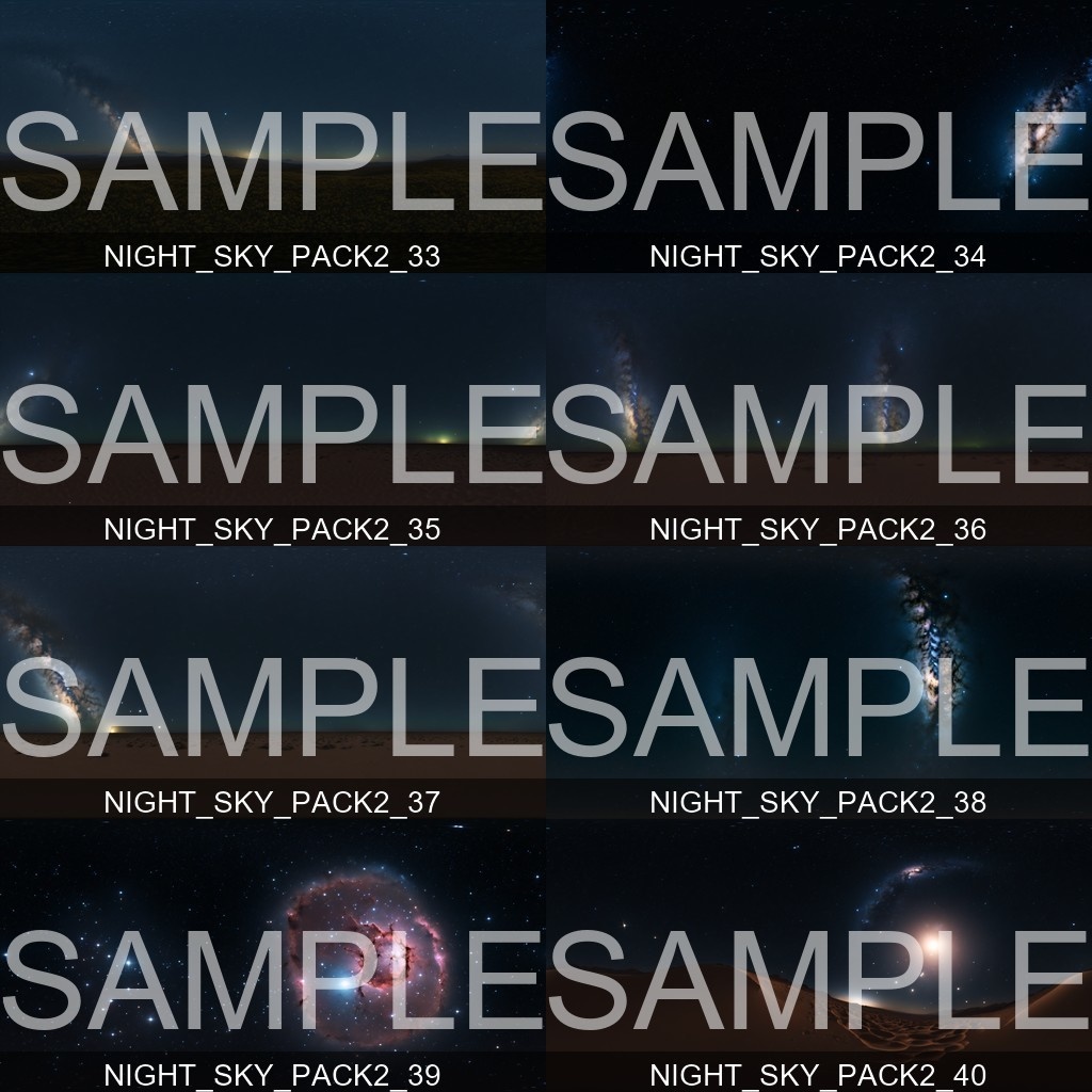 50%OFF!【Skybox】 Night Sky Pack 2|ナイトスカイパック2(50種入り)