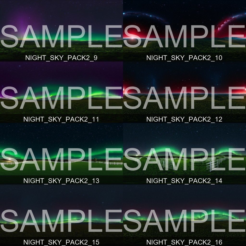 50%OFF!【Skybox】 Night Sky Pack 2|ナイトスカイパック2(50種入り)