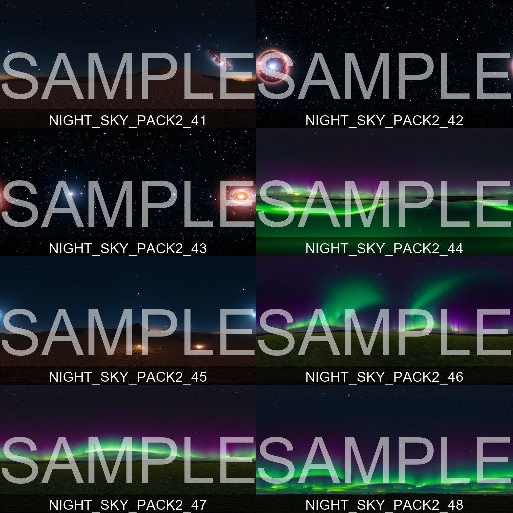 50%OFF!【Skybox】 Night Sky Pack 2|ナイトスカイパック2(50種入り)