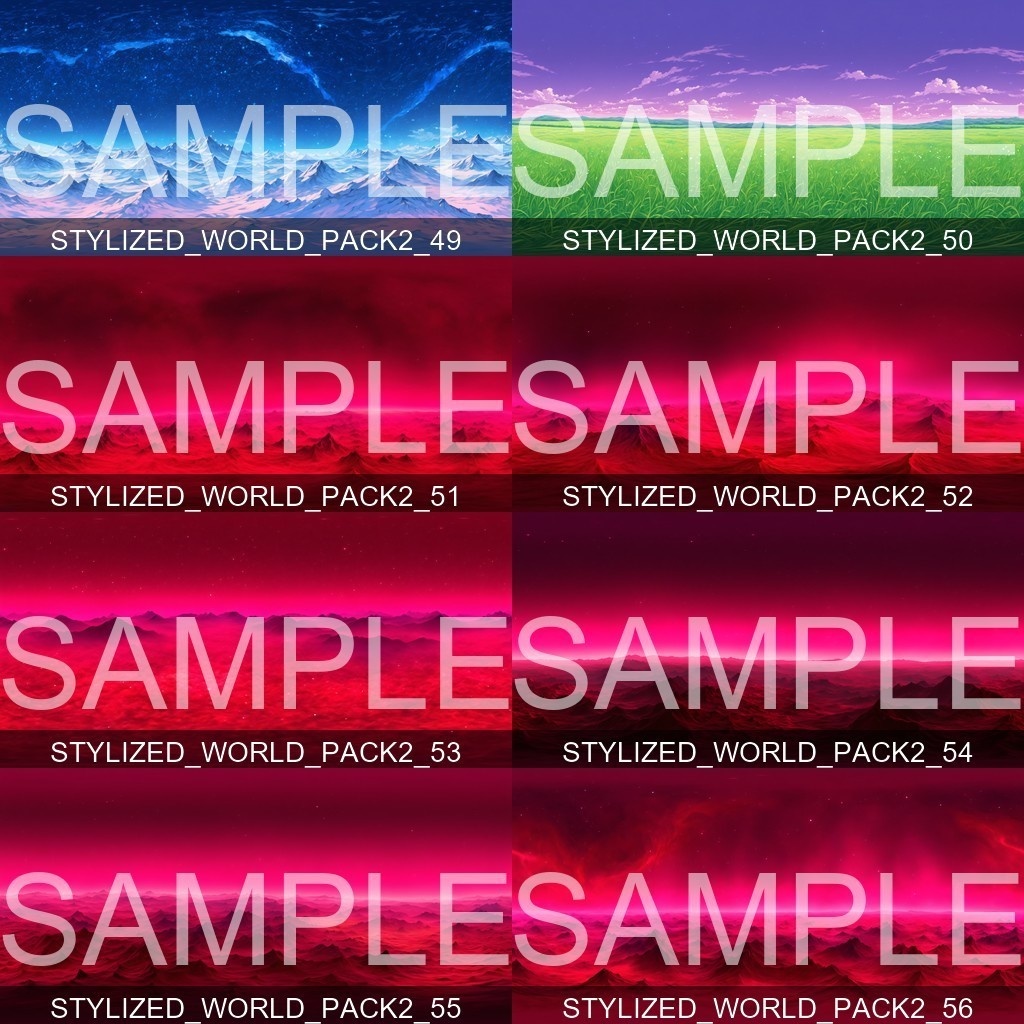 50%OFF!【Skybox】 Stylized World Pack 2|ワールドパック1(65種入り)
