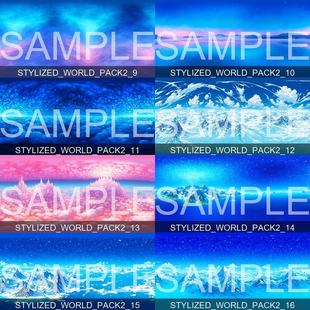 50%OFF!【Skybox】 Stylized World Pack 2|ワールドパック1(65種入り)