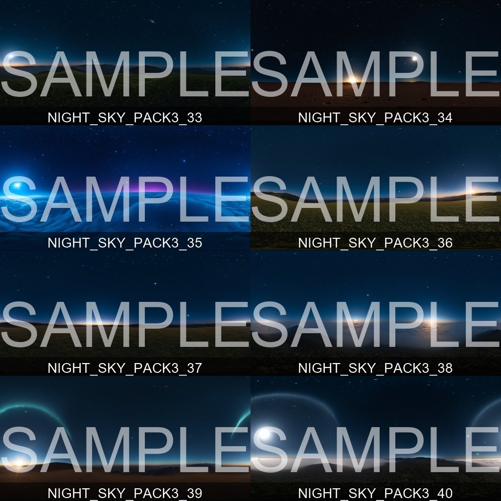 50%OFF!【Skybox】 Night Sky Pack 3|ナイトスカイパック3(65種入り)