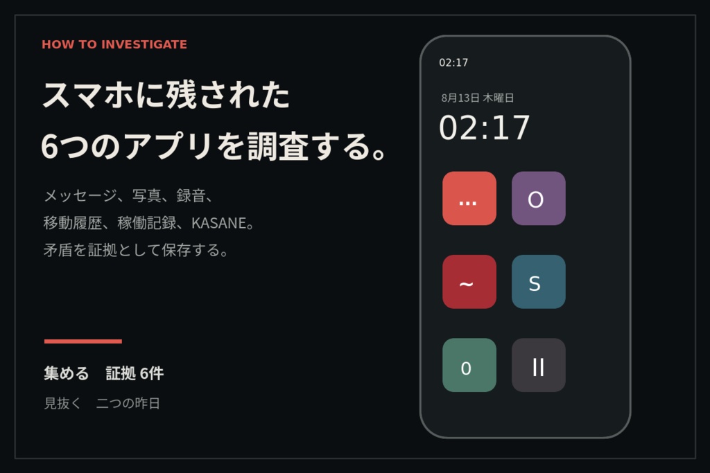 【1人用ブラウザミステリー】昨日を二度保存したスマホ|深夜アーカイブ FILE 001