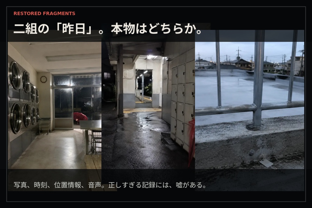 【1人用ブラウザミステリー】昨日を二度保存したスマホ|深夜アーカイブ FILE 001