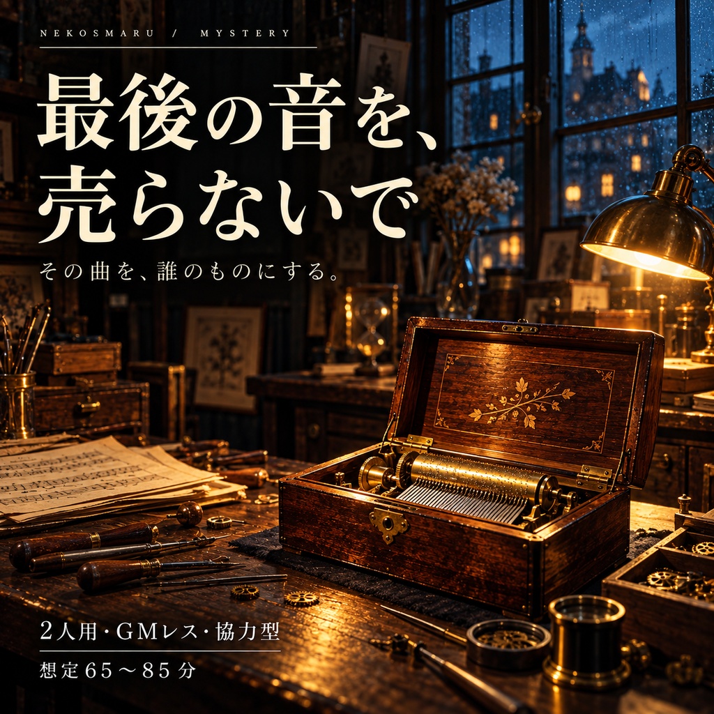 最後の音を、売らないで【2人用・GMレス 協力型マーダーミステリー】