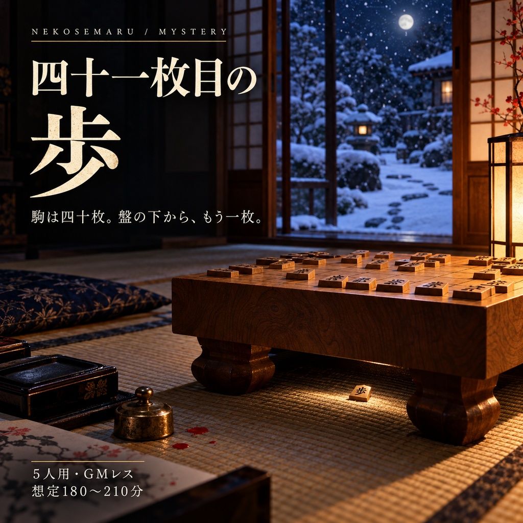 四十一枚目の歩【5人用・GMレス 本格推理マーダーミステリー】