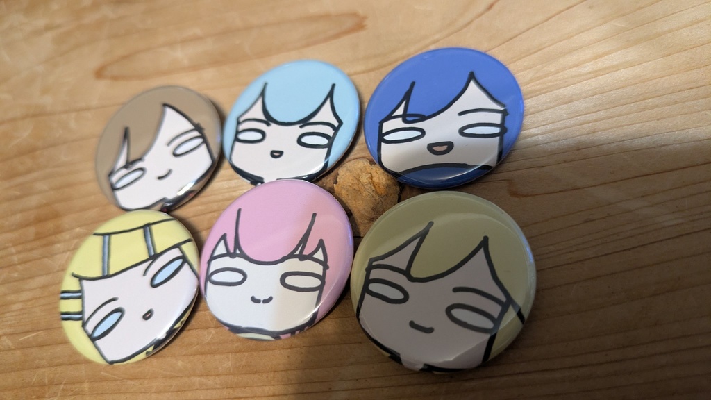 おはようミクさんフェイス缶バッジ