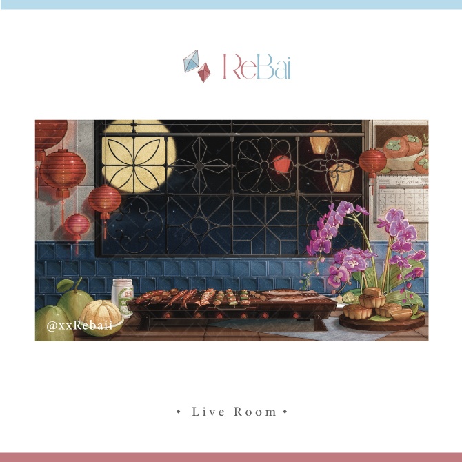 ✧🌕花窗月影【Vtuber靜態直播間】✧