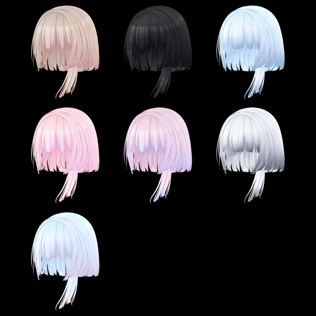Bonnie Short Hair ボニーショットヘアー 【VRCHair】