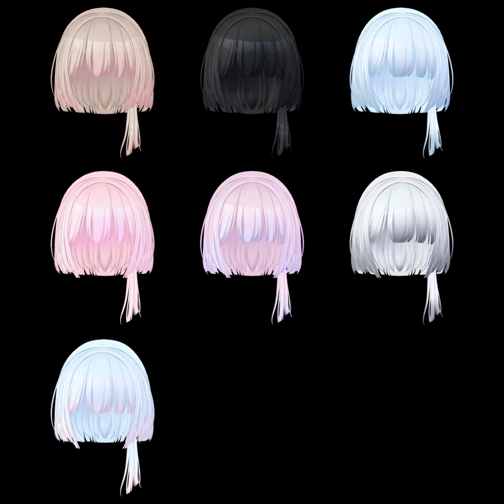 Bonnie Short Hair ボニーショットヘアー 【VRCHair】