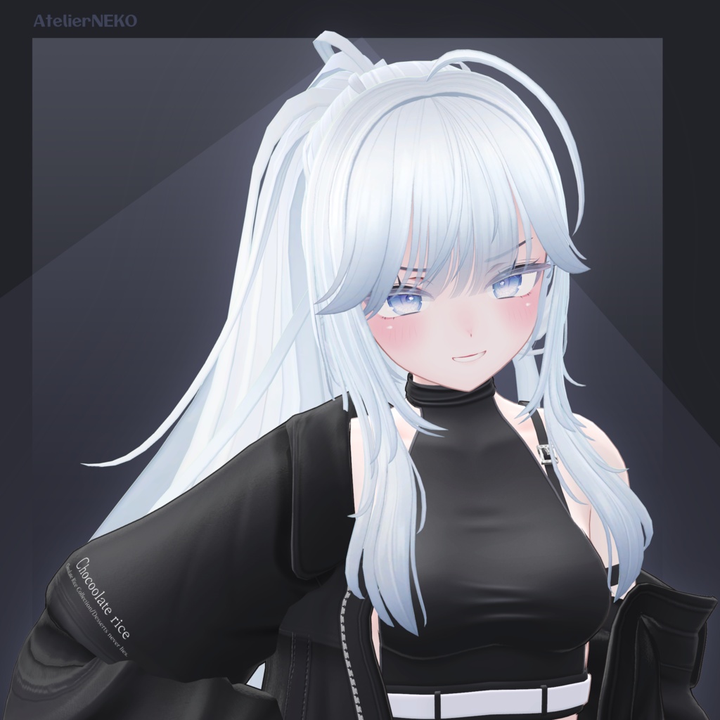 WavyPonyTail ウェーブポニーテール 【VRCHair】