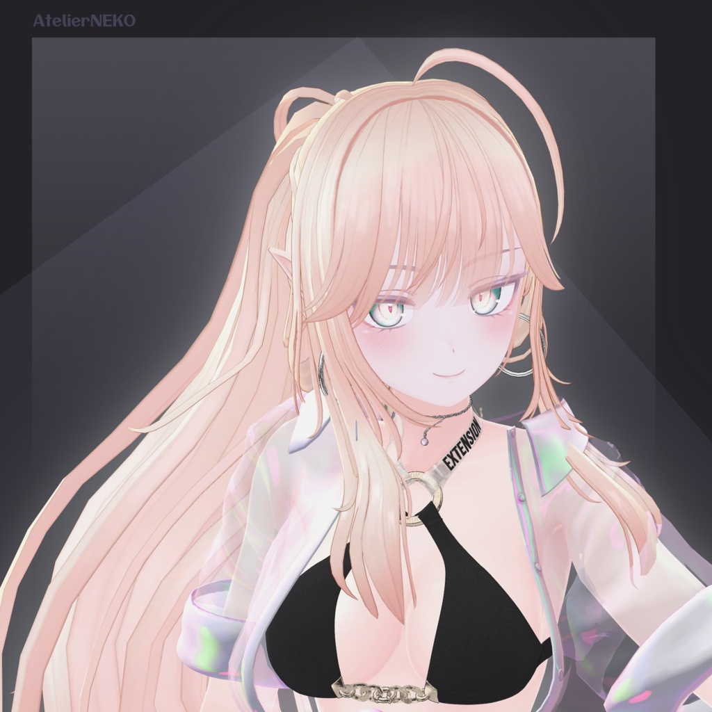 WavyPonyTail ウェーブポニーテール 【VRCHair】