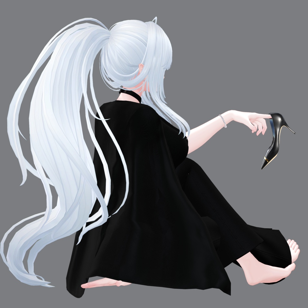 WavyPonyTail ウェーブポニーテール 【VRCHair】