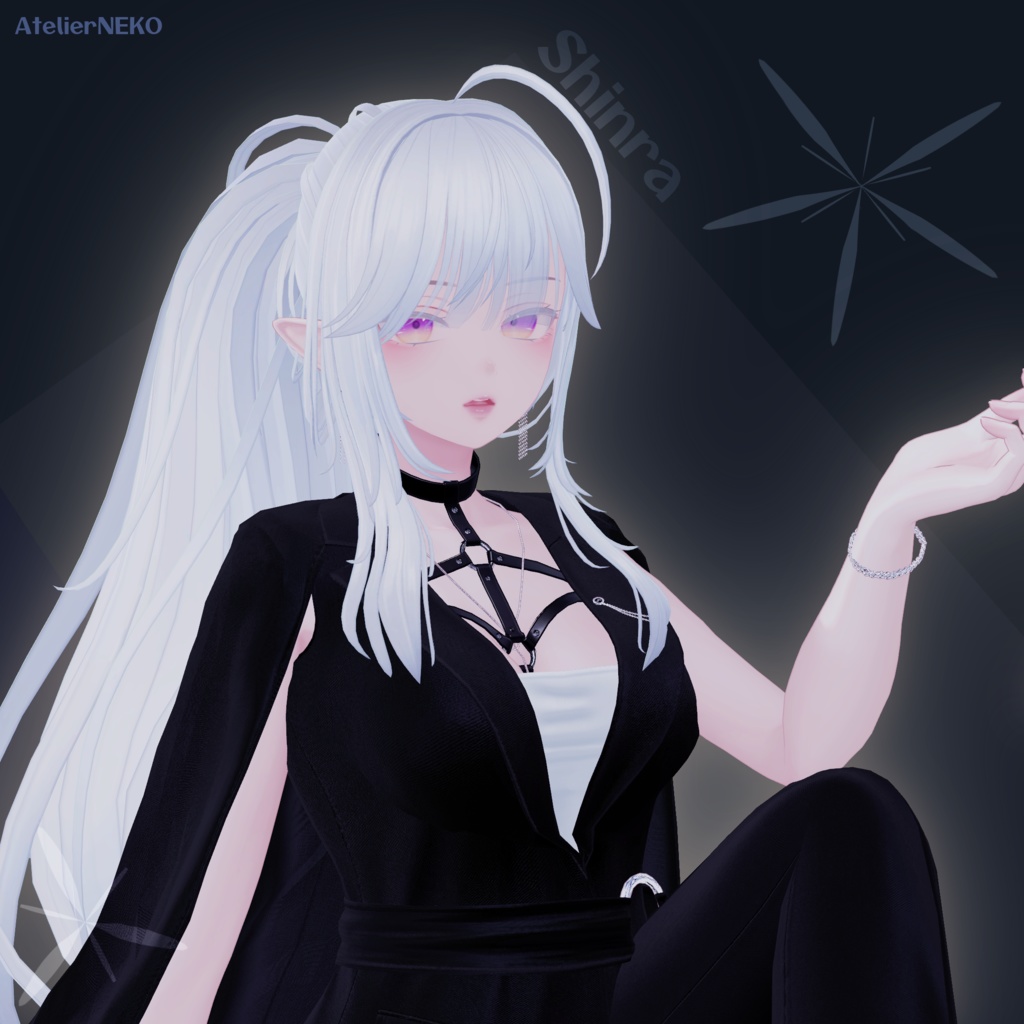 WavyPonyTail ウェーブポニーテール 【VRCHair】